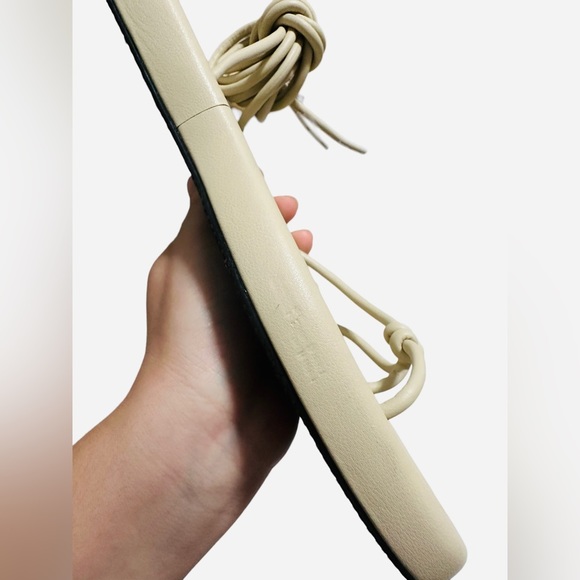 SOLD  MANGO - Ivory Strap Sandals - Picture 4 of 5